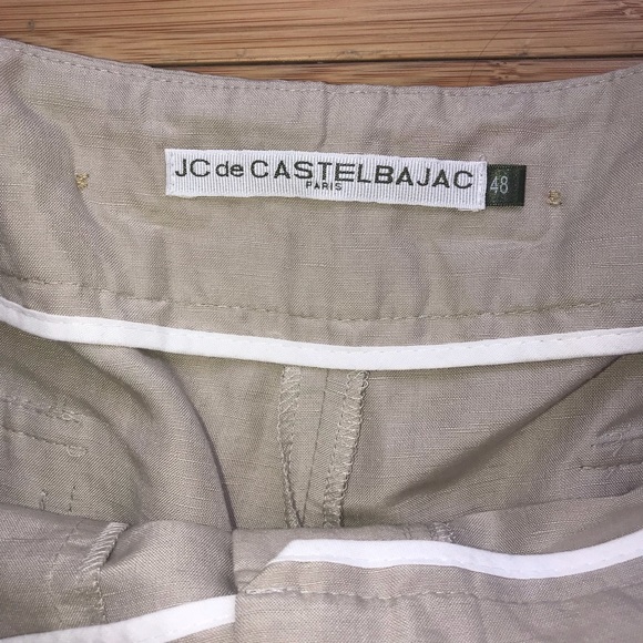 JC DE CASTELBAJAC Linen Silk Pants IT 48 US 12 - Picture 3 of 7